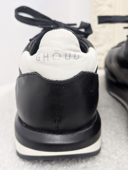 Ghoud Black Mono Rush Sneaker. Size 40.