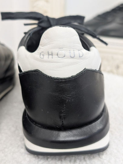 Ghoud Black Mono Rush Sneaker. Size 40.