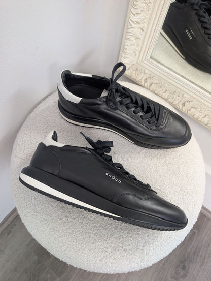 Ghoud Black Mono Rush Sneaker. Size 40.