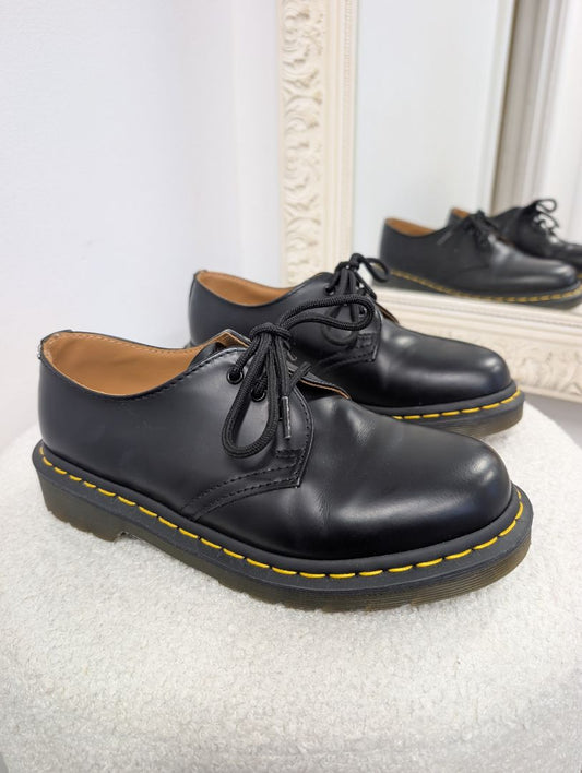 Dr. Martens Black Lace Up Shoes. Size 37.