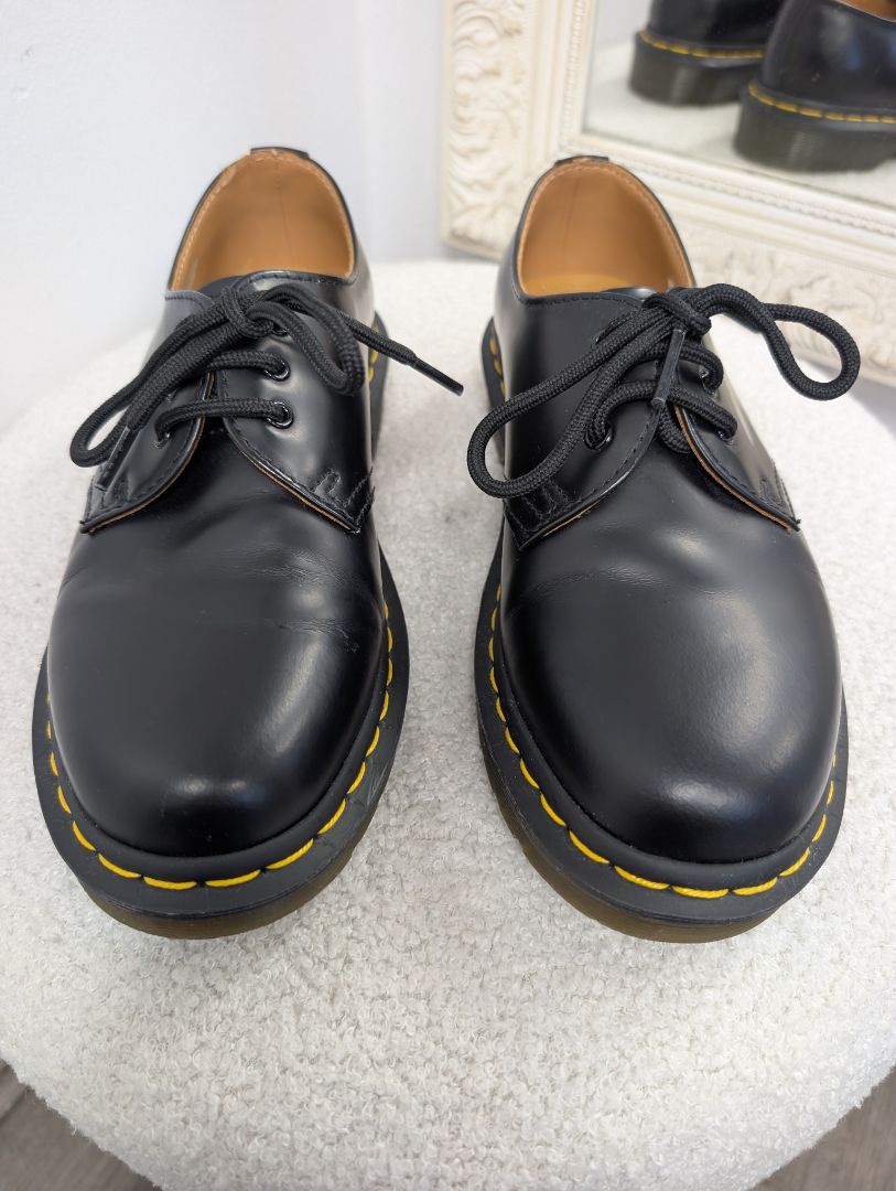 Dr. Martens Black Lace Up Shoes. Size 37.