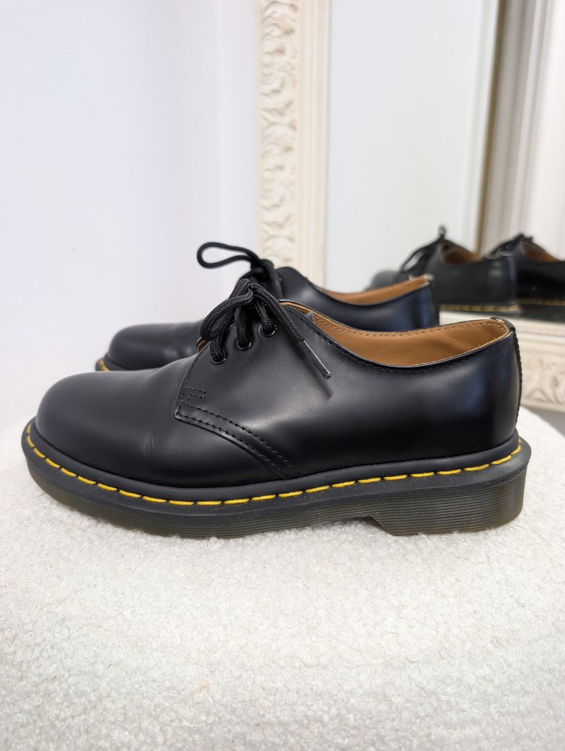 Dr. Martens Black Lace Up Shoes. Size 37.