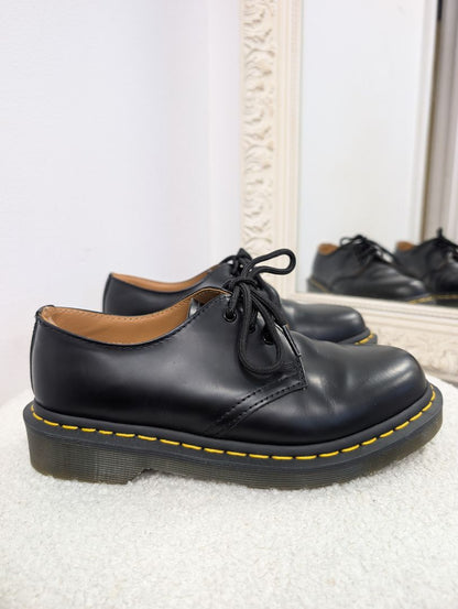 Dr. Martens Black Lace Up Shoes. Size 37.