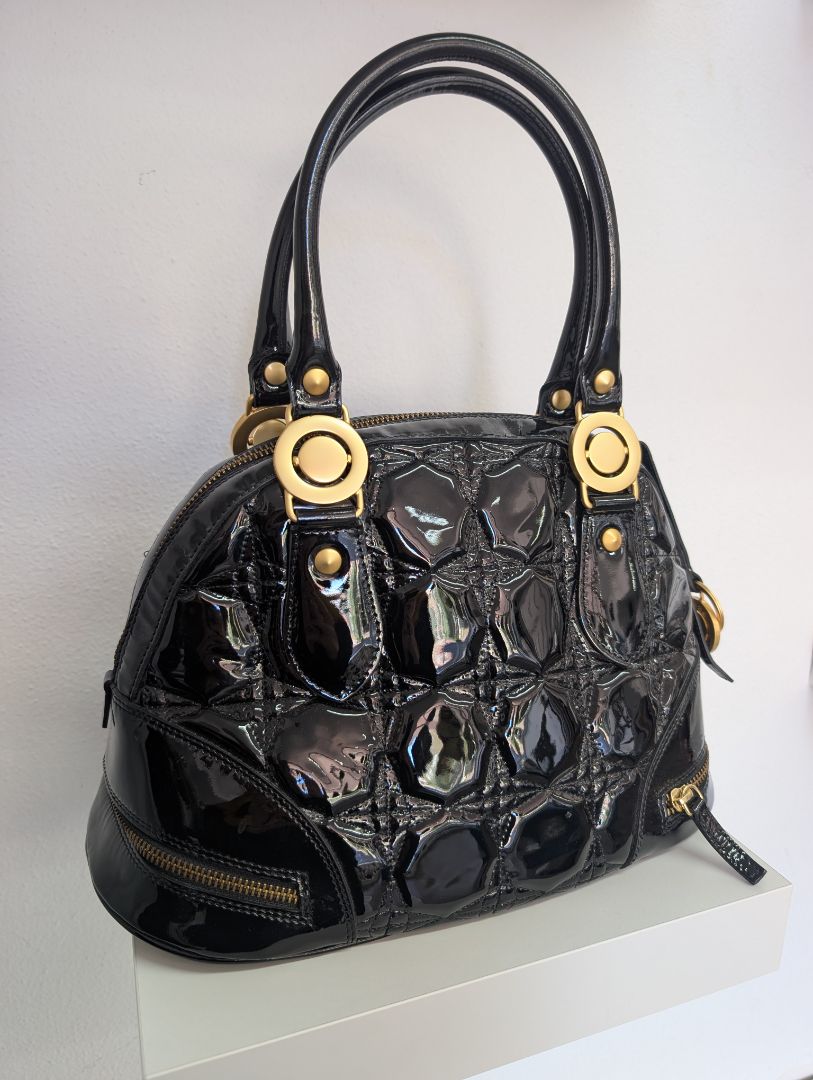 Stefano Stefani Patent Leather Handbag