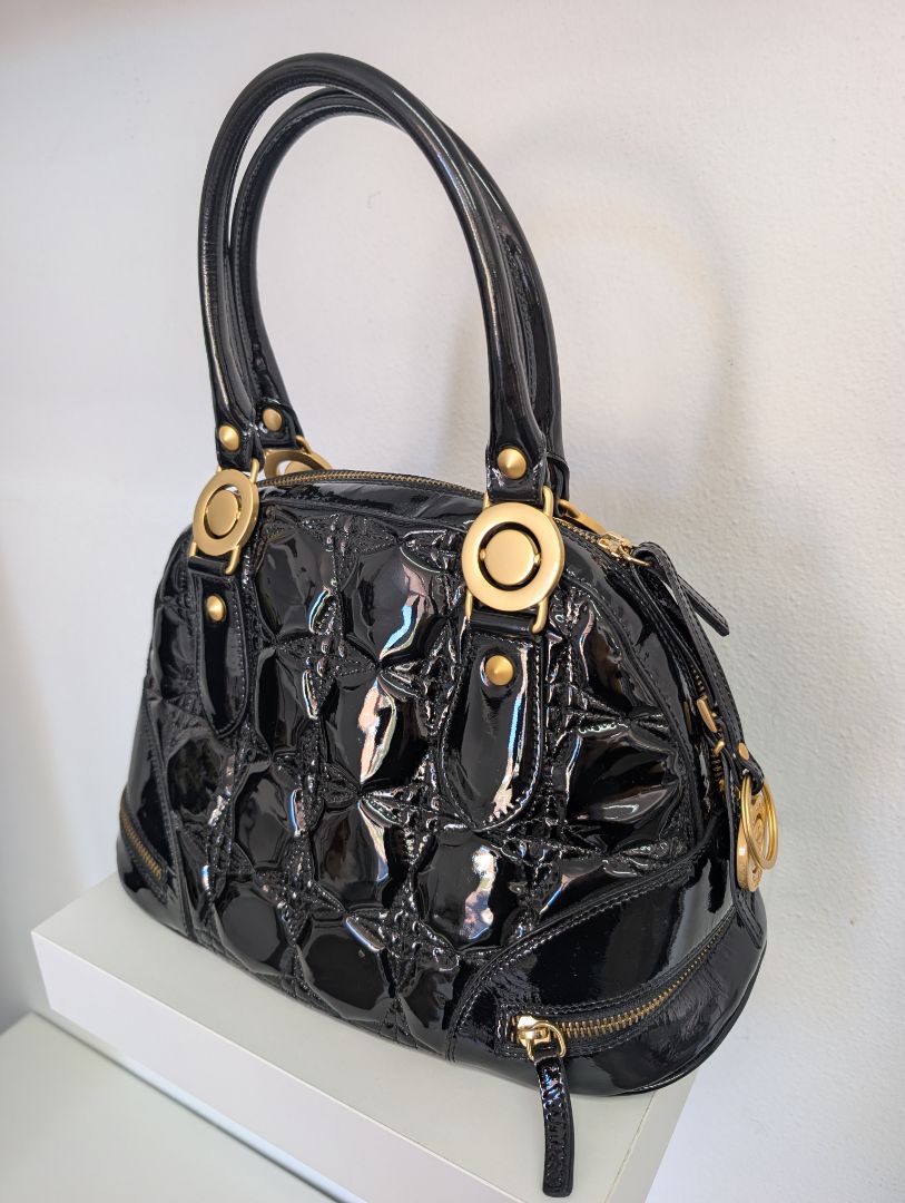Stefano Stefani Patent Leather Handbag