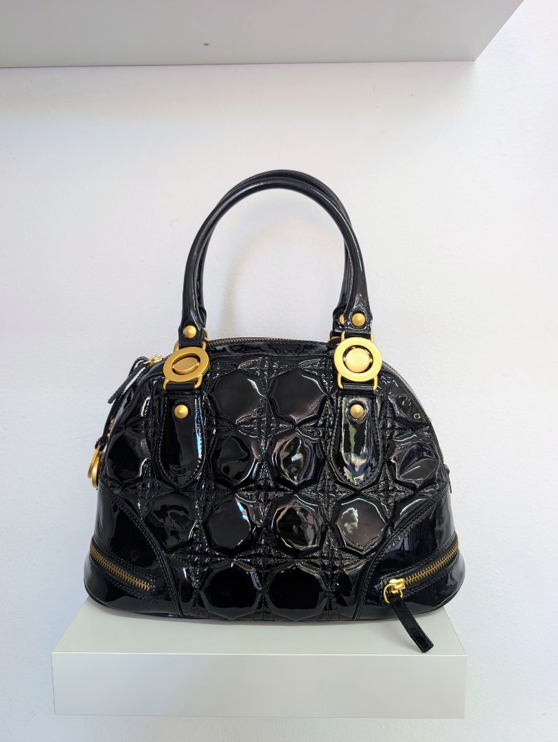 Stefano Stefani Patent Leather Handbag