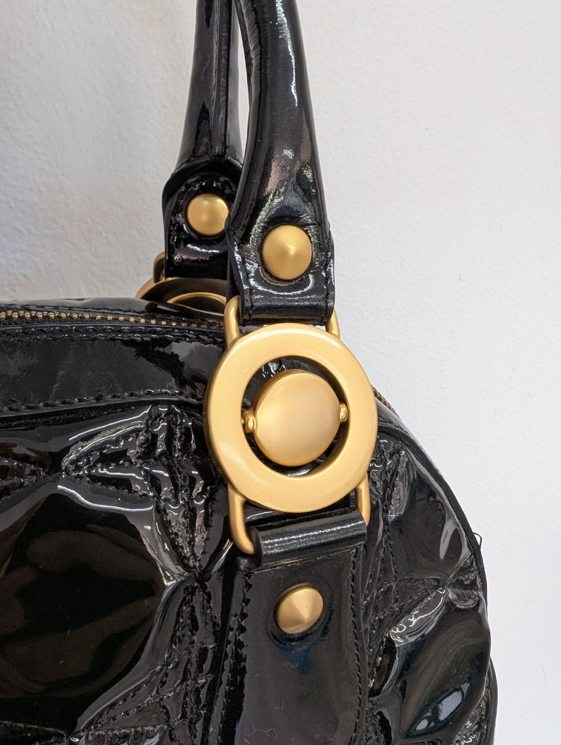 Stefano Stefani Patent Leather Handbag
