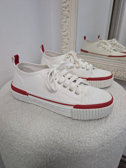 Christian Louboutin Pedro Junior Canvas Sneaker. Size 37.