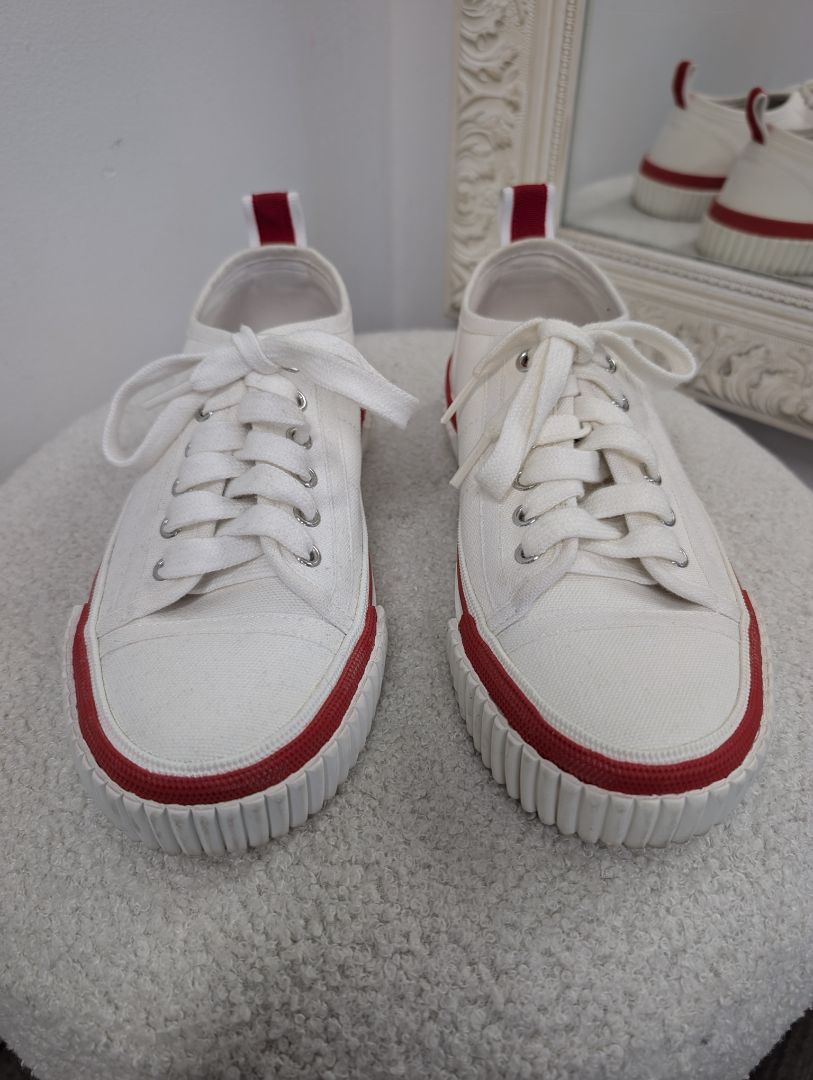 Christian Louboutin Pedro Junior Canvas Sneaker. Size 37.