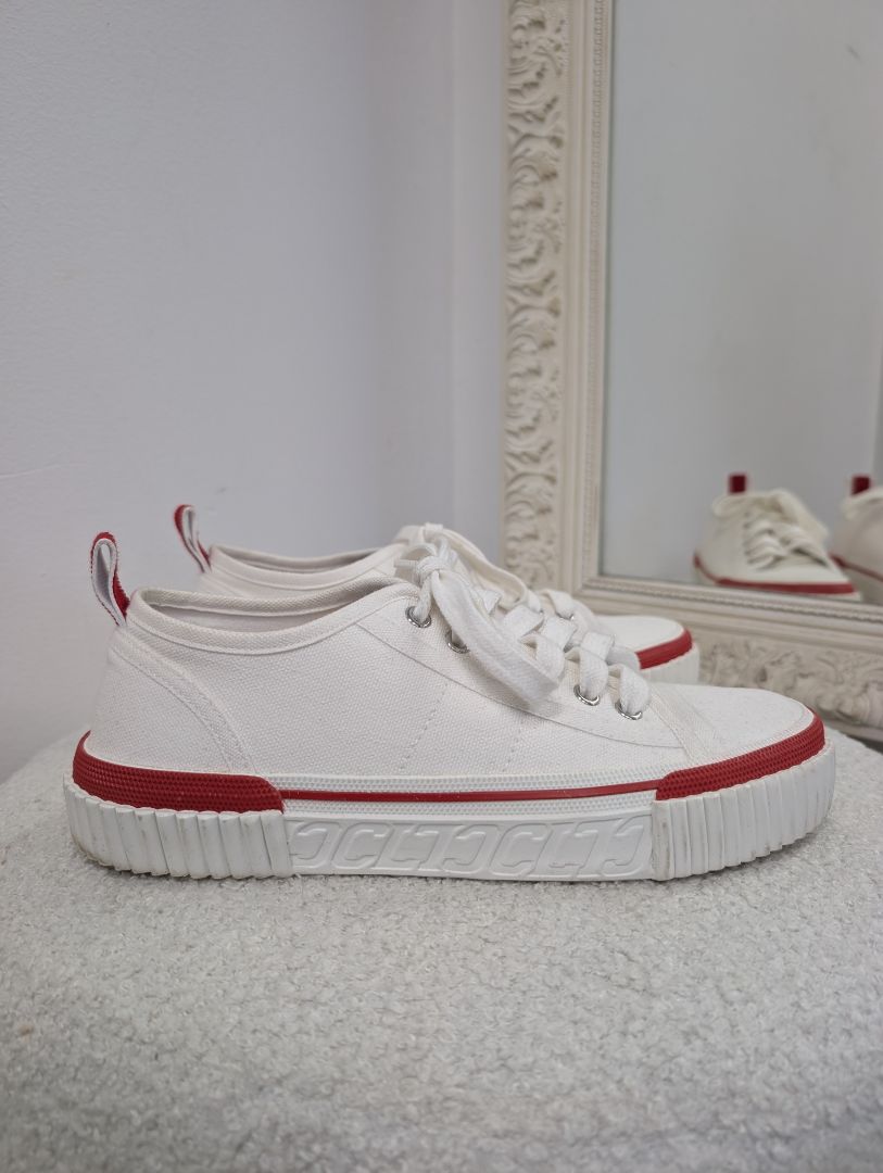 Christian Louboutin Pedro Junior Canvas Sneaker. Size 37.