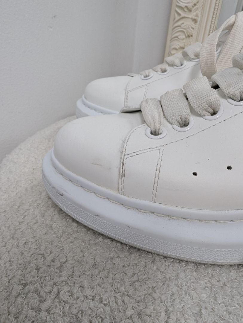 Alexander McQueen Oversized Lace Up Embellished Sneakers. Size 38.