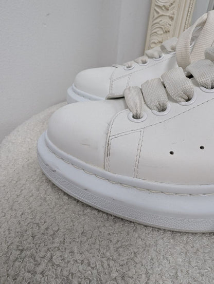 Alexander McQueen Oversized Lace Up Embellished Sneakers. Size 38.