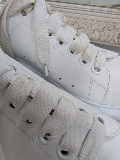 Alexander McQueen Oversized Lace Up Embellished Sneakers. Size 38.