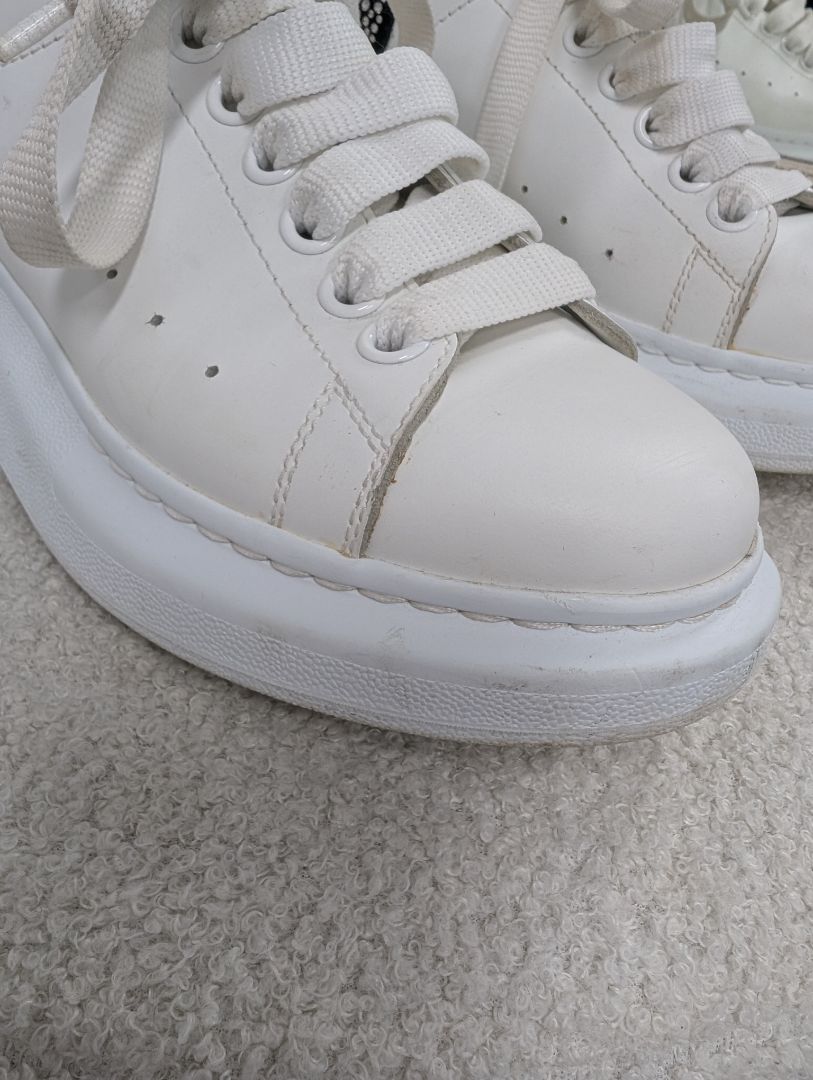 Alexander McQueen Oversized Lace Up Embellished Sneakers. Size 38.