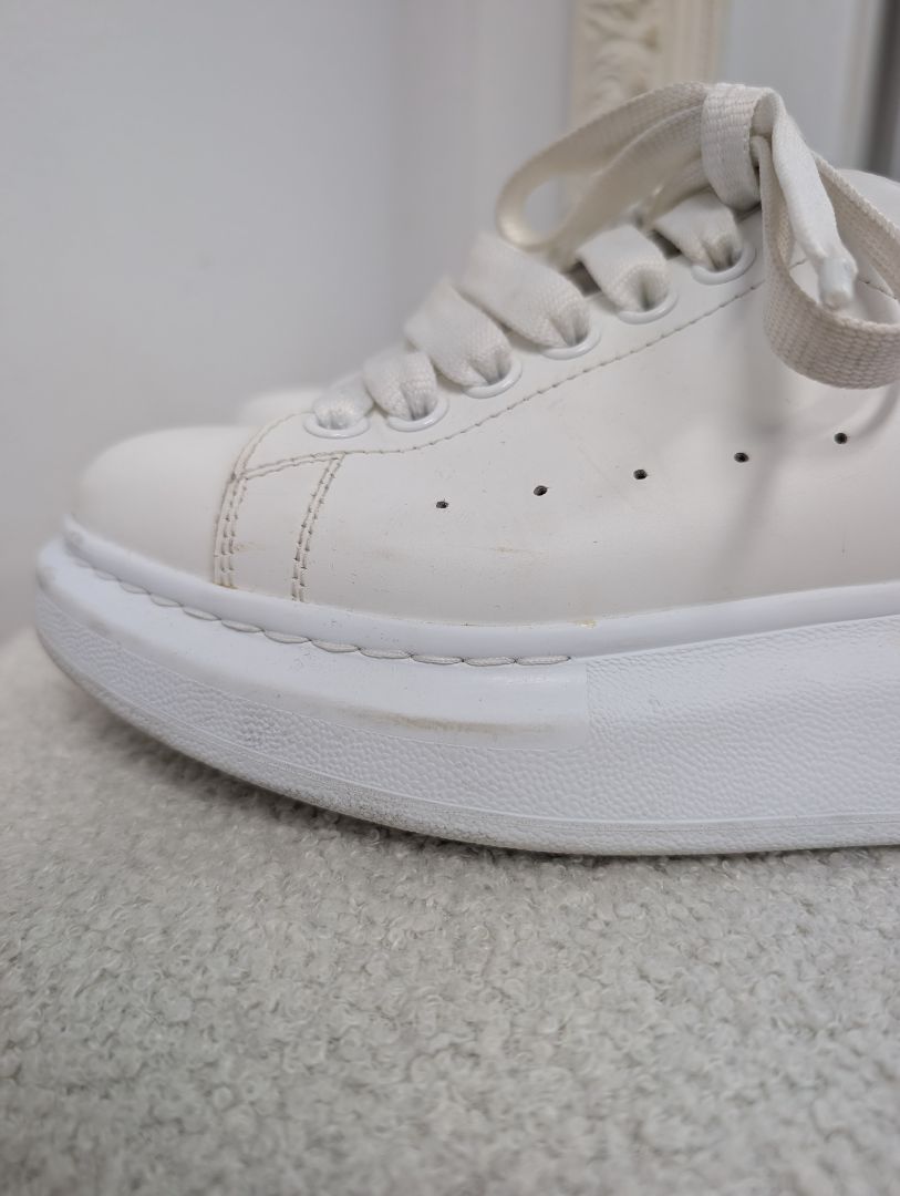 Alexander McQueen Oversized Lace Up Embellished Sneakers. Size 38.