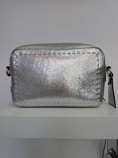 Cole Haan Metallic Silver Cross Body Bag