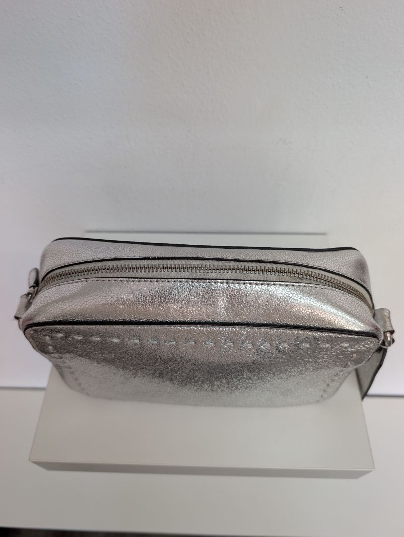 Cole Haan Metallic Silver Cross Body Bag