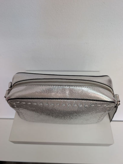 Cole Haan Metallic Silver Cross Body Bag