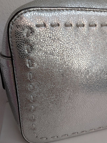 Cole Haan Metallic Silver Cross Body Bag
