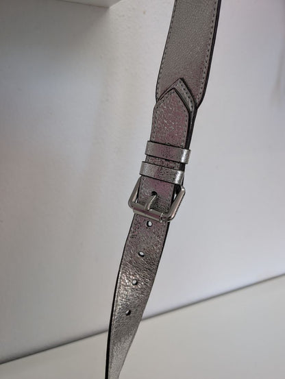 Cole Haan Metallic Silver Cross Body Bag