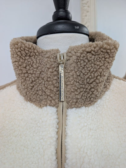 Aje Athletica  Panelled Sherpa Jacket. Size 6.