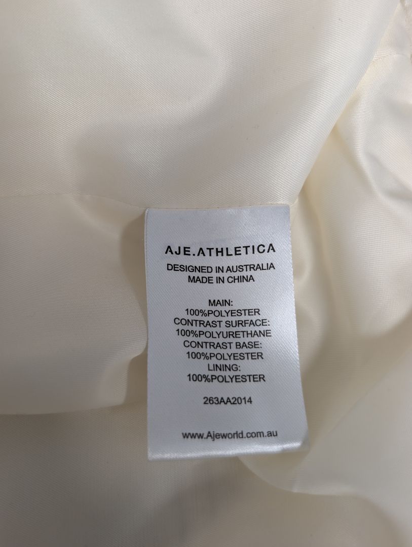 Aje Athletica  Panelled Sherpa Jacket. Size 6.