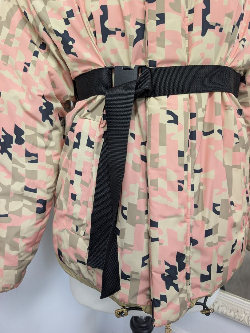PE Nation Combat Olive Grey Reversible Jacket. Size 6.