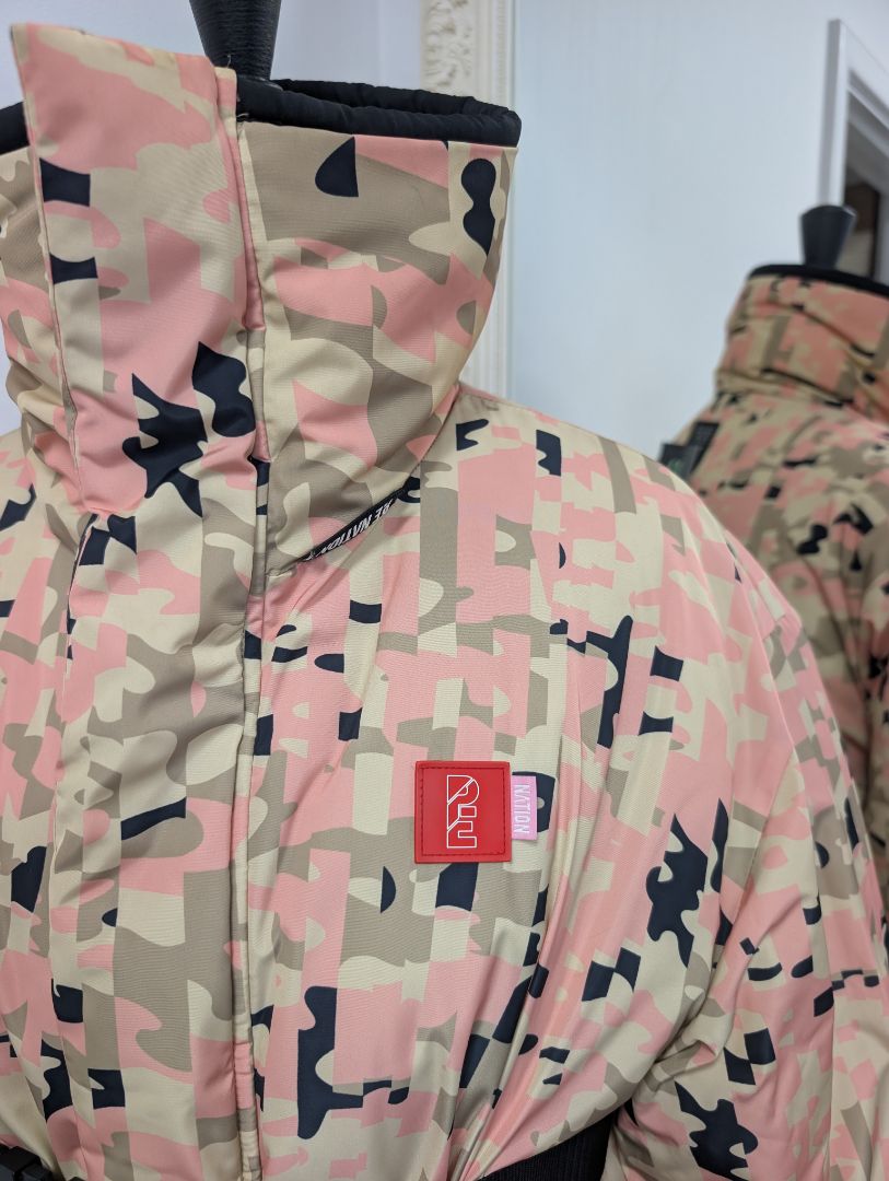 PE Nation Combat Olive Grey Reversible Jacket. Size 6.
