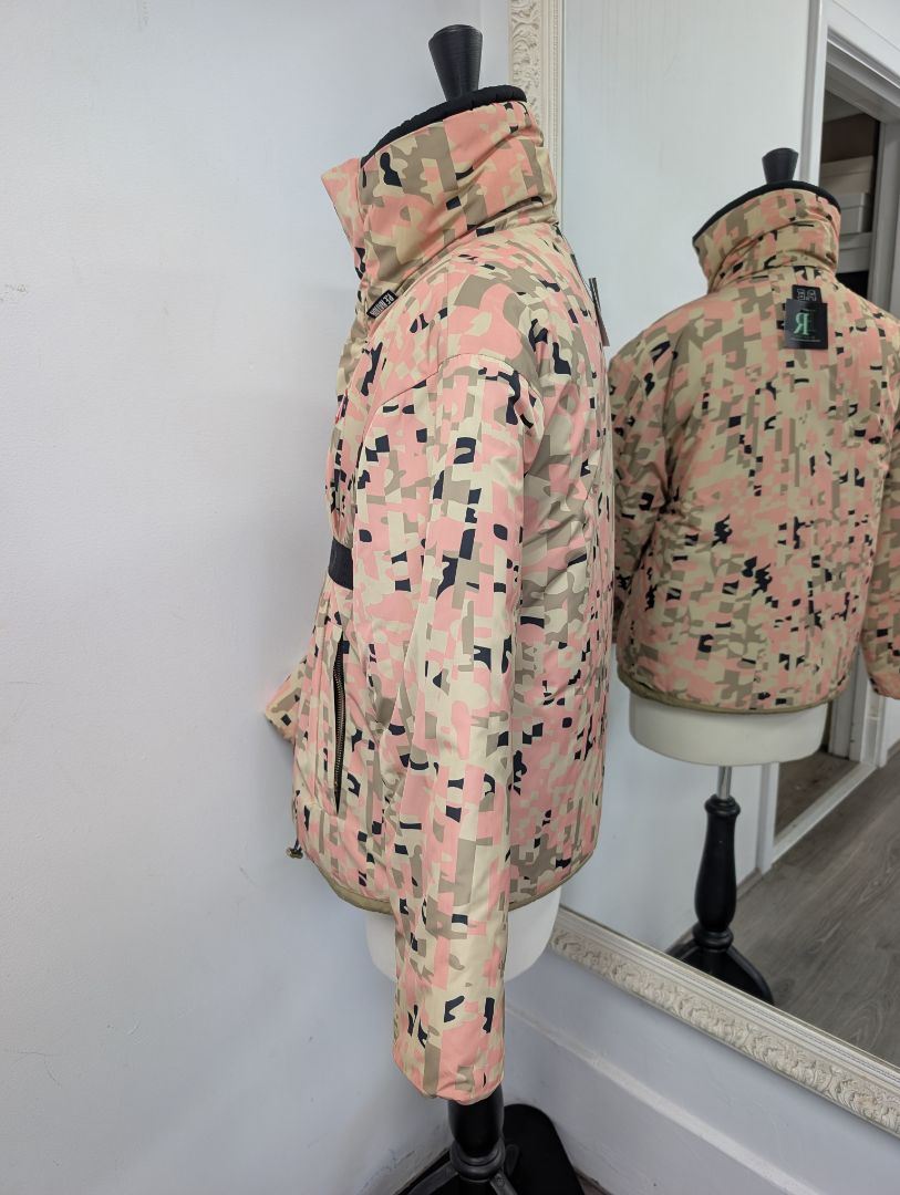 PE Nation Combat Olive Grey Reversible Jacket. Size 6.