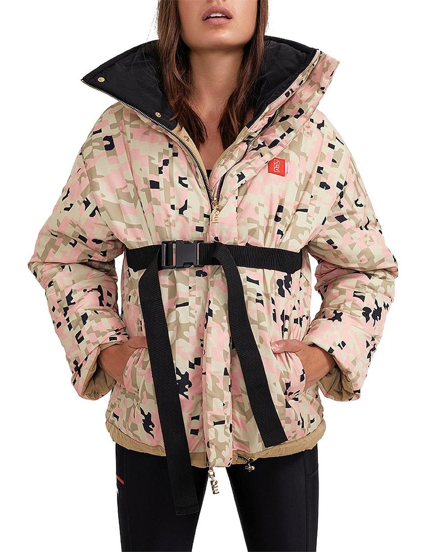 PE Nation Combat Olive Grey Reversible Jacket. Size 6.