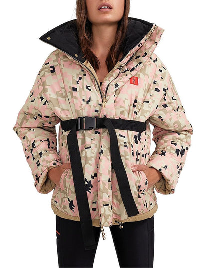 PE Nation Combat Olive Grey Reversible Jacket. Size 6.