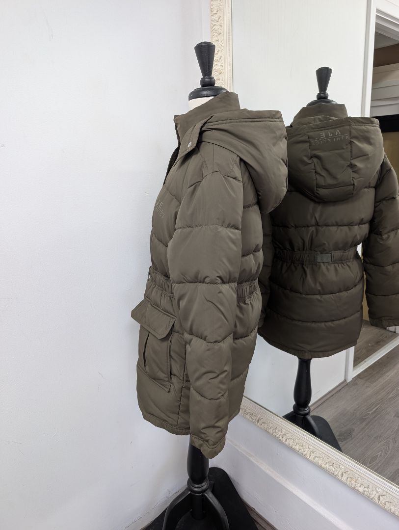Aje Athletica Belted Puffer Jacket. Size 8.