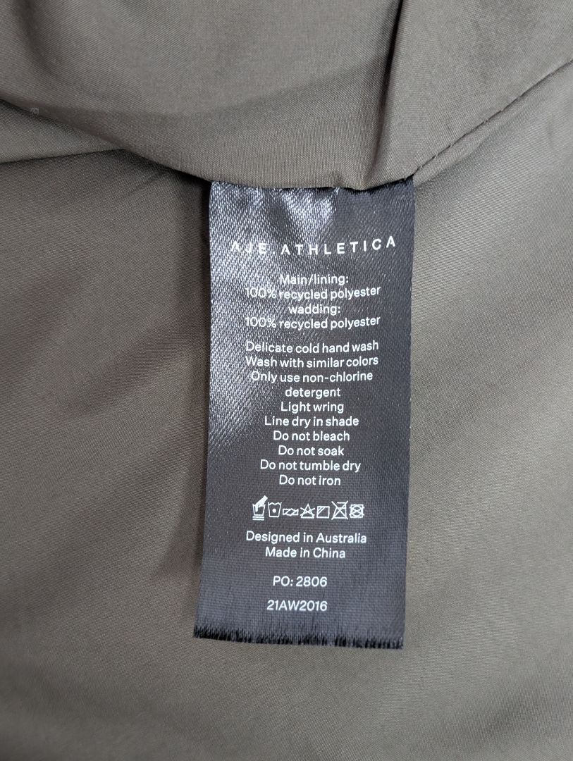 Aje Athletica Belted Puffer Jacket. Size 8.