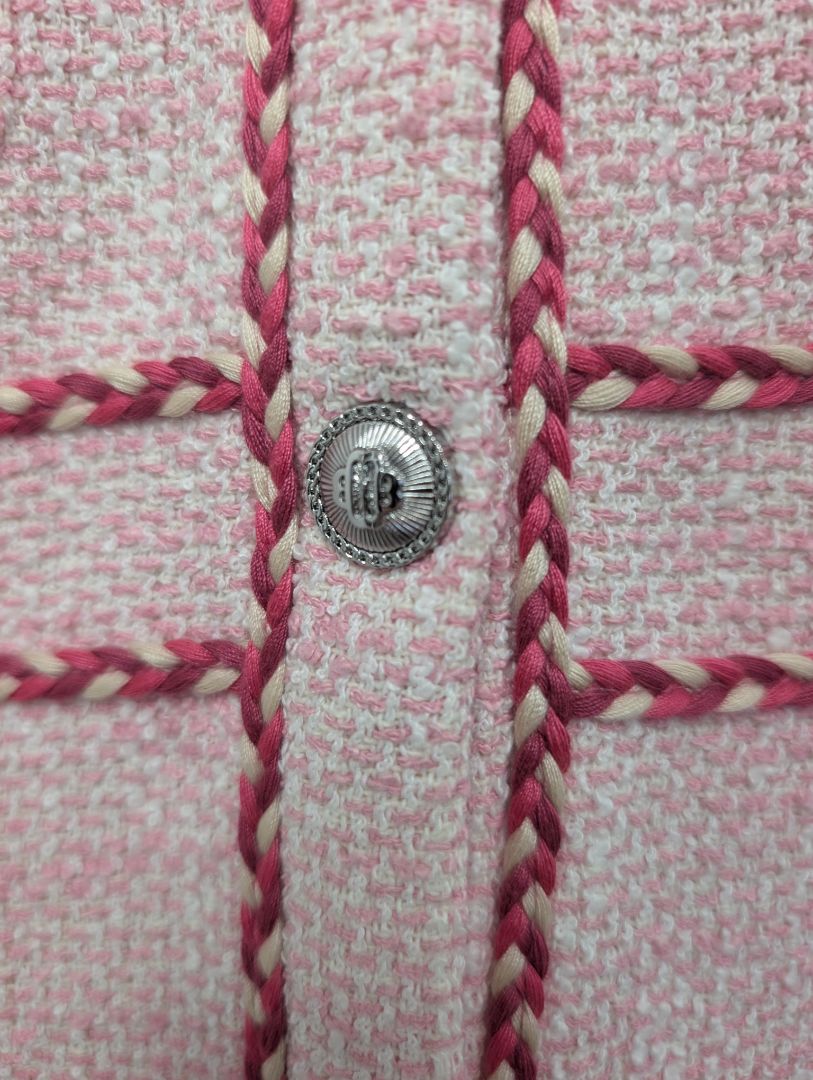 Maje Pink Tweed Dress. Size 8.