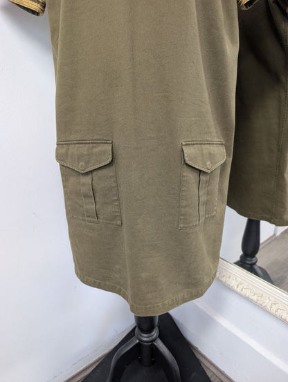 Yves Saint Laurent Khaki Darling Dress. Size 6.