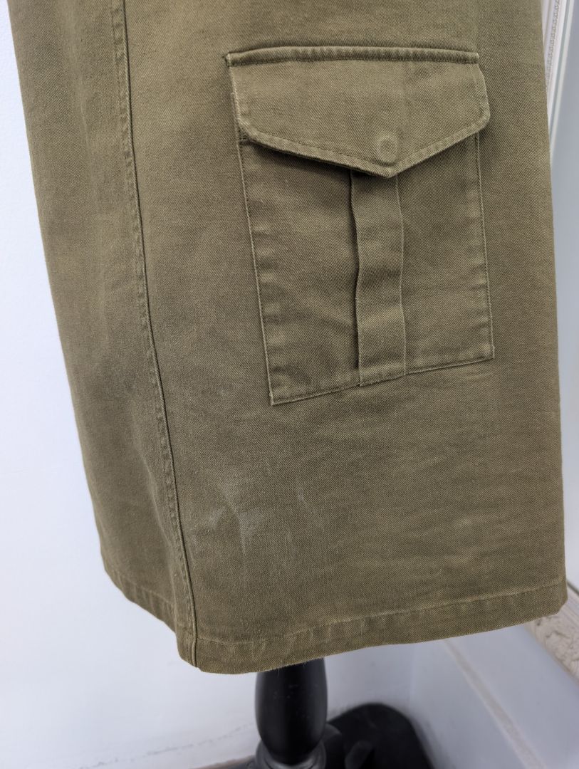 Yves Saint Laurent Khaki Darling Dress. Size 6.
