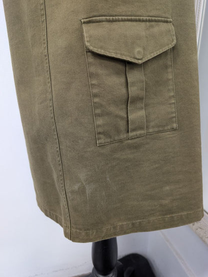 Yves Saint Laurent Khaki Darling Dress. Size 6.