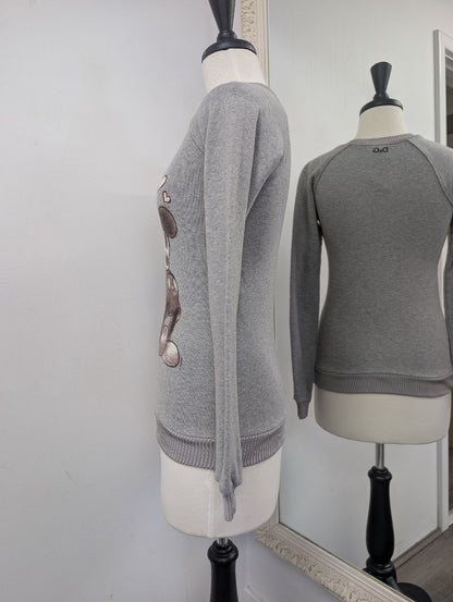 Dolce & Gabbana, Disney Grey Sweater. Size 6.