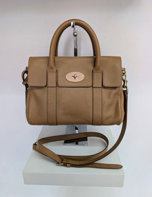 Mulberry Mini Bayswater Tan Satchel