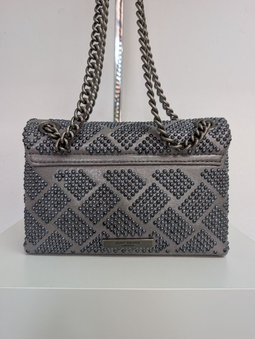 Kurt Geiger Fabric Mini Kensington Cross Body Bag
