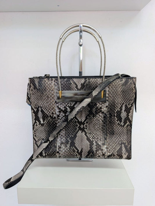 Balenciaga Phython Cable Shopper Bag