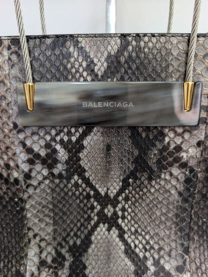 Balenciaga Phython Cable Shopper Bag