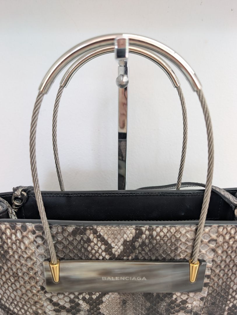 Balenciaga Phython Cable Shopper Bag