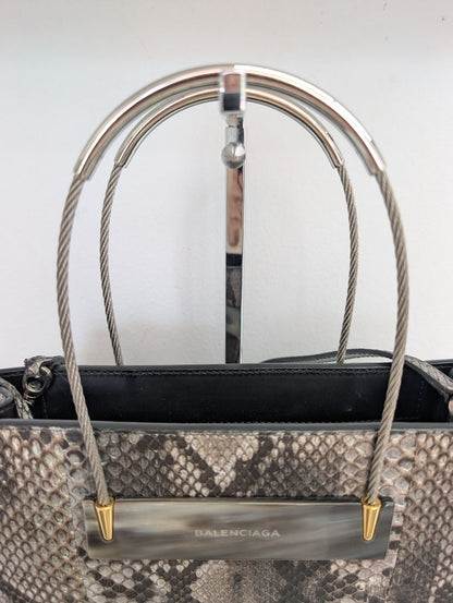 Balenciaga Phython Cable Shopper Bag
