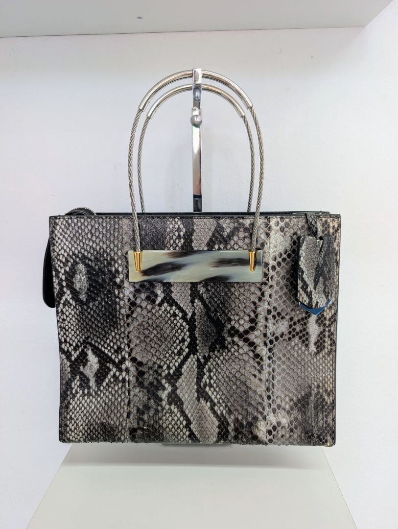 Balenciaga Phython Cable Shopper Bag