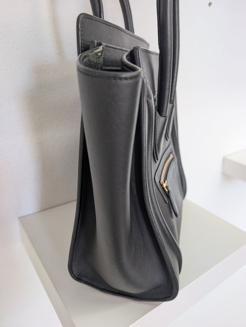 Celine Black Luggage Tote Bag