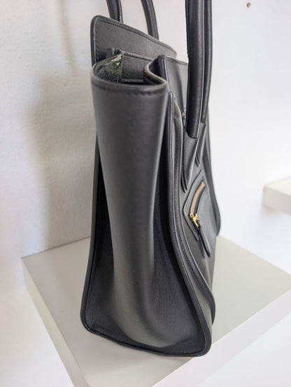 Celine Black Luggage Tote Bag