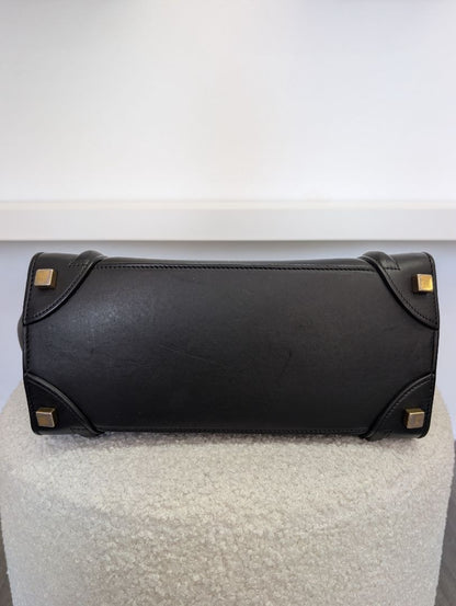Celine Black Luggage Tote Bag