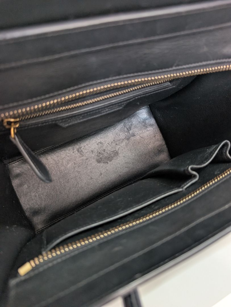 Celine Black Luggage Tote Bag