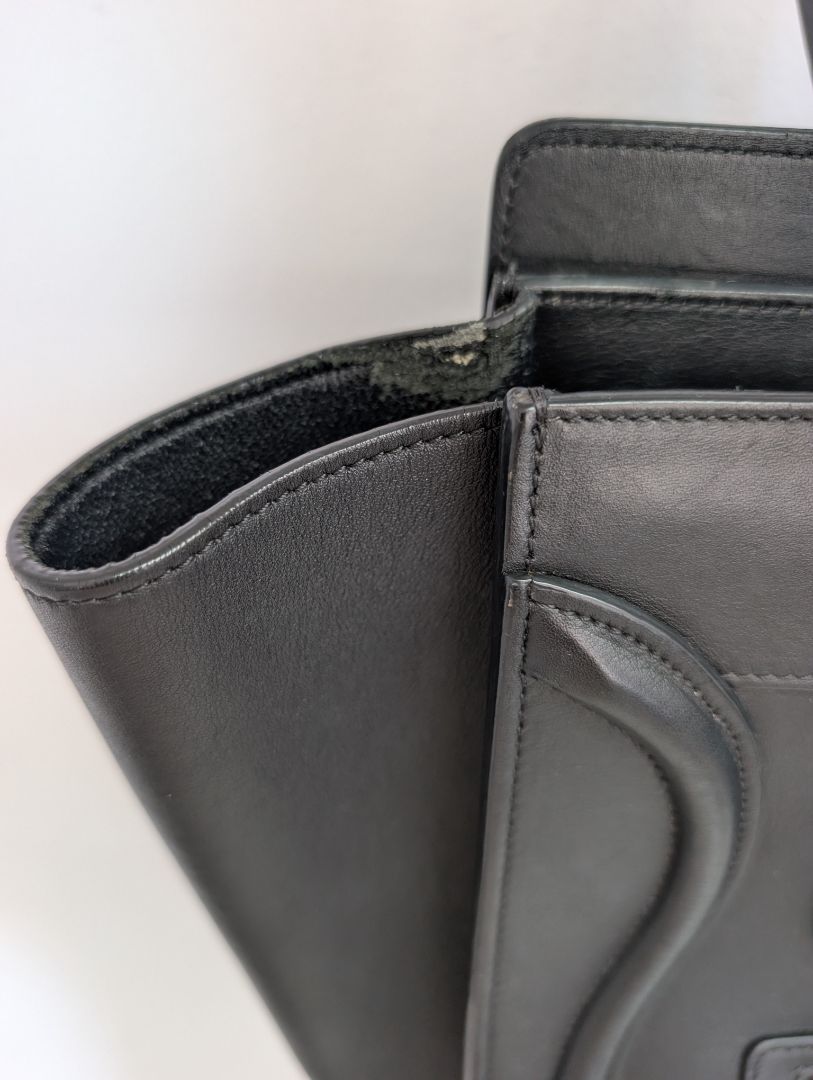 Celine Black Luggage Tote Bag